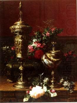 Floral, beautiful classical still life of flowers.056, unknow artist